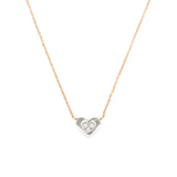 Collana Secret Cuore con Pavè di Diamanti