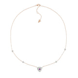 Collana Bonbon Triangolo Ametista, Onice Verde e Diamanti