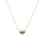 Dettaglio Collana Secret Cuore con Pavè di Diamanti