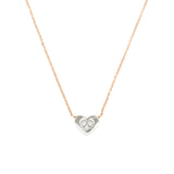 Collana Secret Cuore con Pavè di Diamanti