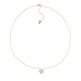 Collana Secret Quadrato con Pavè di Diamanti