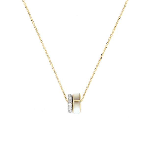 Collana Secret Madreperla e Diamanti