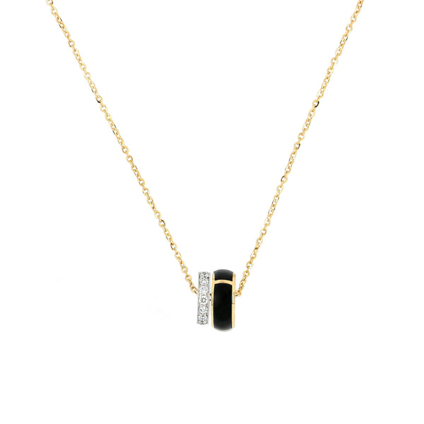 Collana Secret Onice e Diamanti