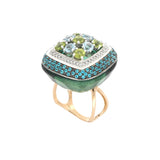 Video Anello Bonbon Quadrato Blue